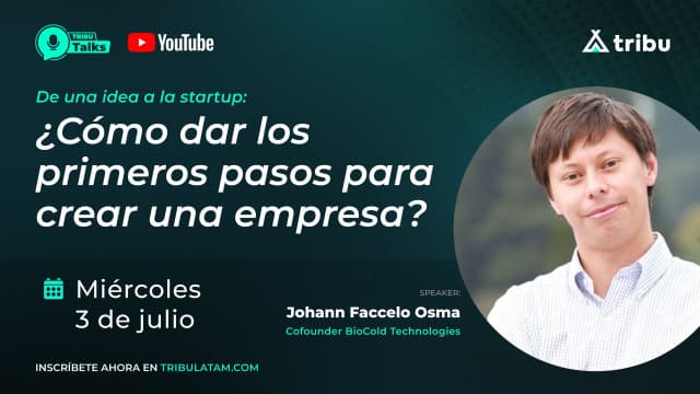Johann Faccelo - De una idea a la startup: ¿Cómo dar los primeros pasos para crear una empresa?