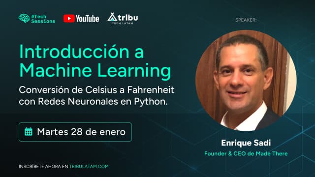 Introducción a Machine Learning. Conversión de Celsius a Fahrenheit con Redes Neuronales en Python.