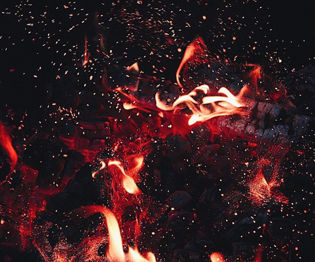 Illustration of fire, growth and transformation