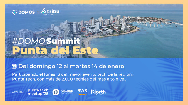 #DOMOSummit in Punta del Este<br />
<br />
The same text translated into English without delimiters:<br />
<br />
#DOMOSummit in Punta del Este